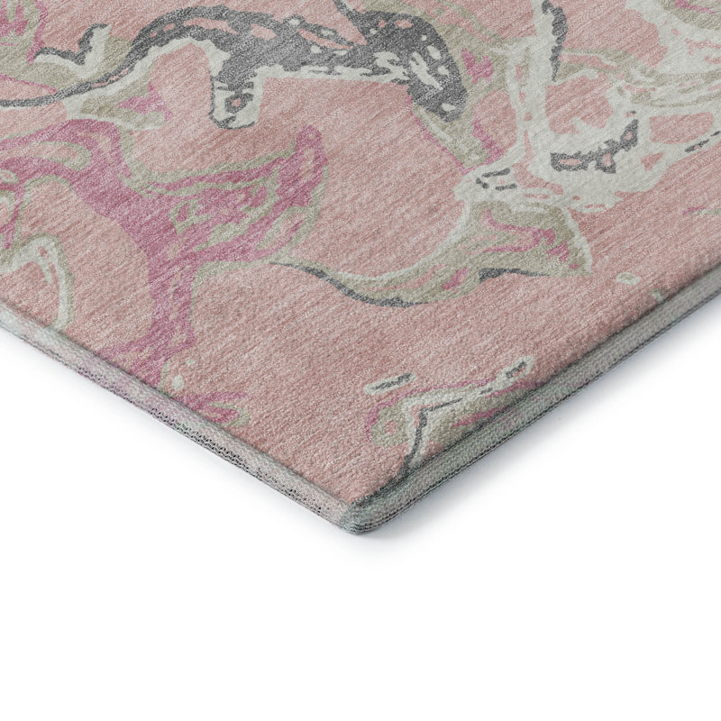 Premium Machine Washable Corum AMF1035 Abstract Rug, Rectangle 1'8" x 2'6"