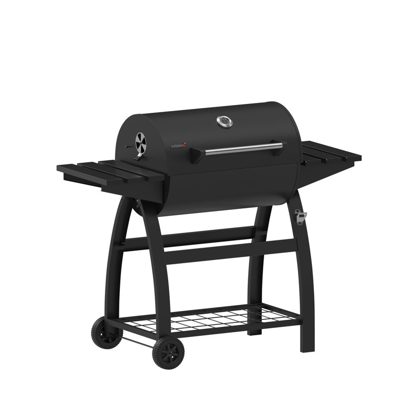 Charles Bentley 128cm W Barrel Charcoal Grill