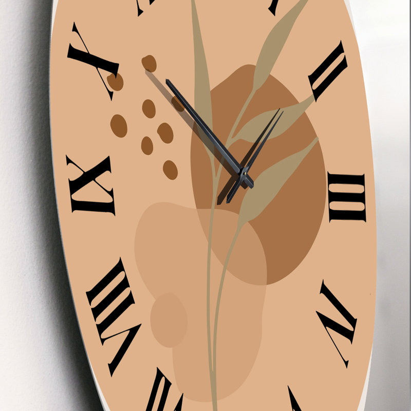 Horloge murale Minimal Boho Botanicals, Moyen