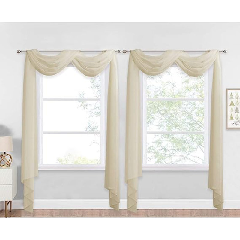 Karmynn Sheer Window Scarf Pair