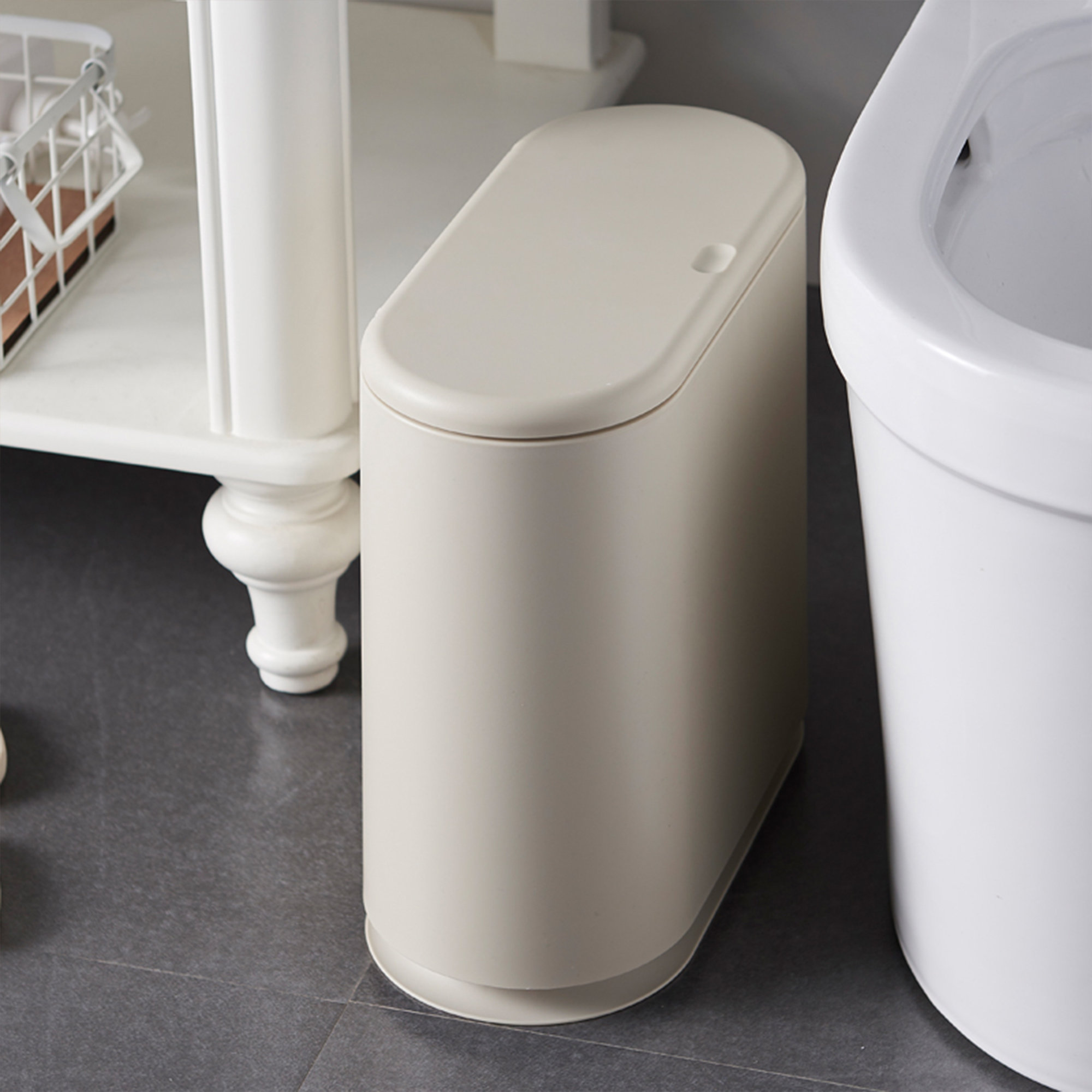 HANAMYA 2.1 Gallon Touch Top Trash Can & Reviews | Wayfair