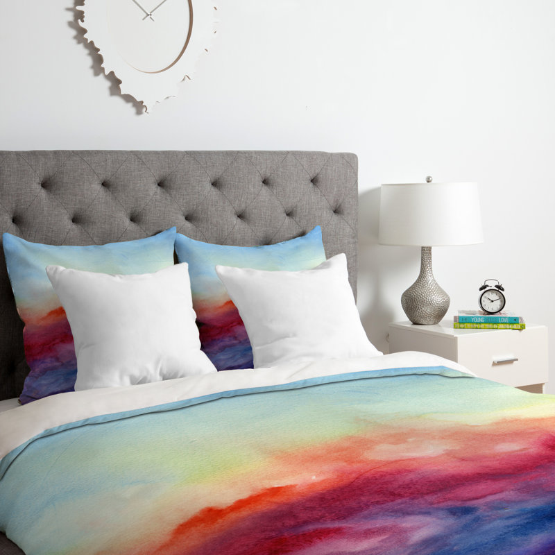 Ensemble de housse de couette Jacqueline Maldonado, Housse de couette simple / simple TG et 1 taie dé