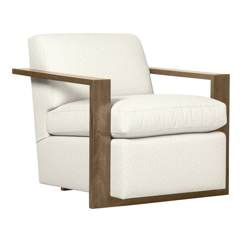 Thom Filicia Home Upholstered Armchair, Kenworth Pearl, Hampton