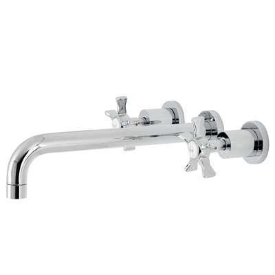 Kingston Brass Hamilton Two-Handle 3-Hole Wall Mount Roman Tub Faucet