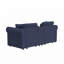 Causeuse modulaire à accoudoirs roulés 2 places 76,5 po avec console de rangement Lockheart-126757838