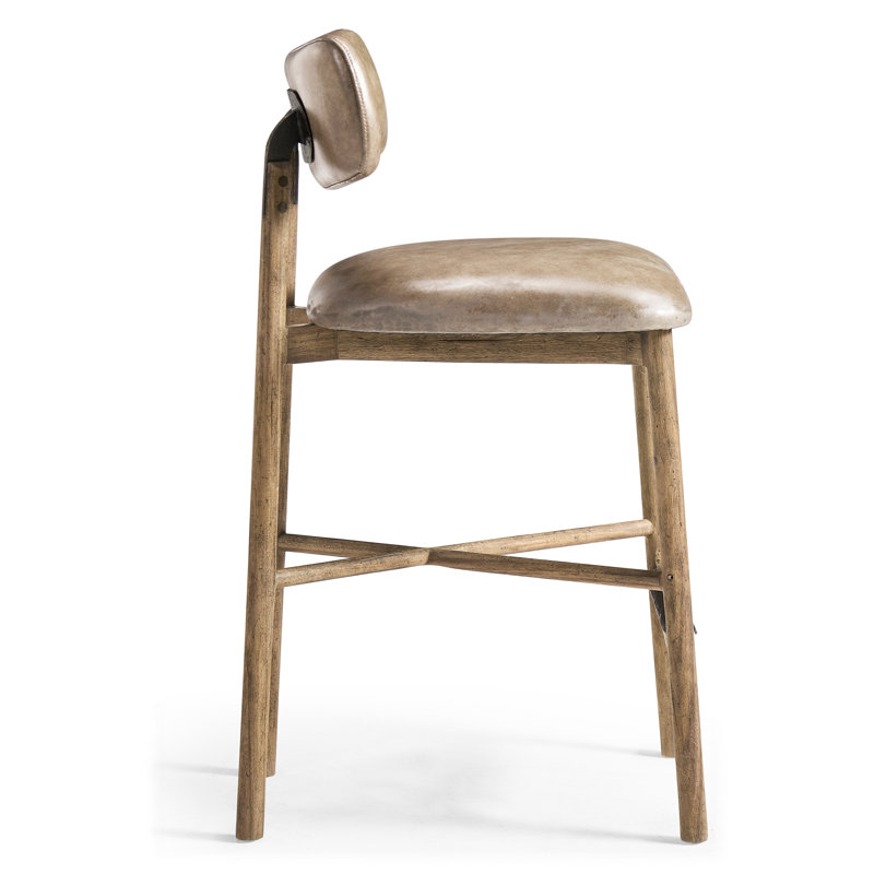 Stone Ridge Leather Bar Stool