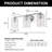 Modern 3-Light Silver Wall Mirror Sconce With E26 Bulb Sockets
