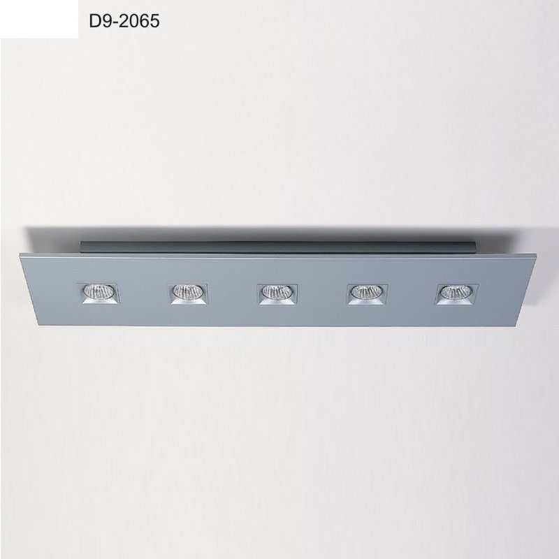 Polifemo 5 - Light 39.3701" Rectangle Semi Flush Mount, White