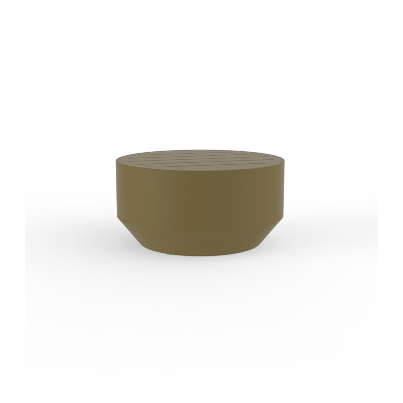 Vela Plastic Coffee Table, Anthracite, 23.5"