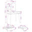  Dressing Table Set with Drawer with Storage FAUSKE White Makeup Vanity