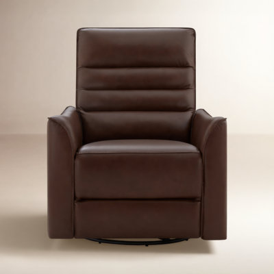 Gabi 33" Genuine Leather Swivel Power Recliner