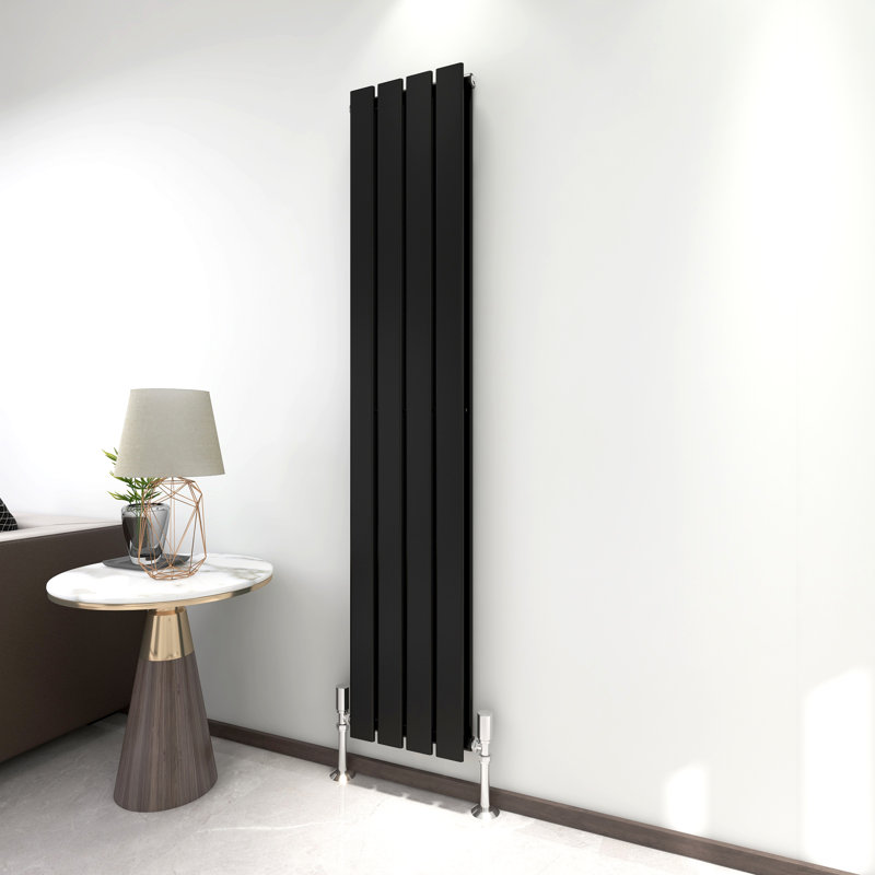 Horizontal Flat Panel Radiators, Black, 60cm H x 27.2cm W x 5.8cm D