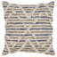 Housse de coussin décoratif à rayures 100% coton faite à la main Coastal