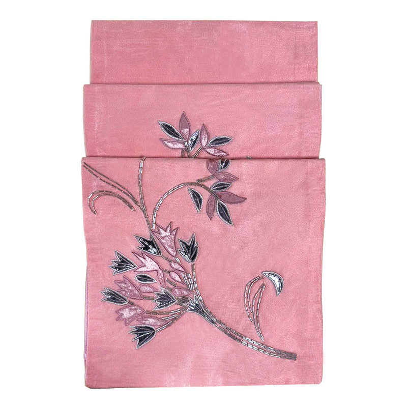 Junius Polysilk Net Embroidered Table Runner