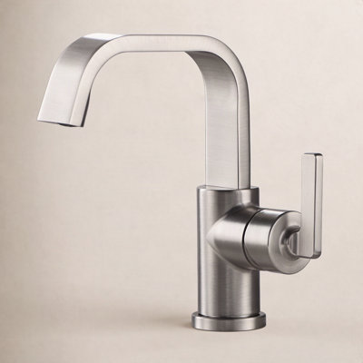Single Hole Bathroom Faucet with Drain Assembly