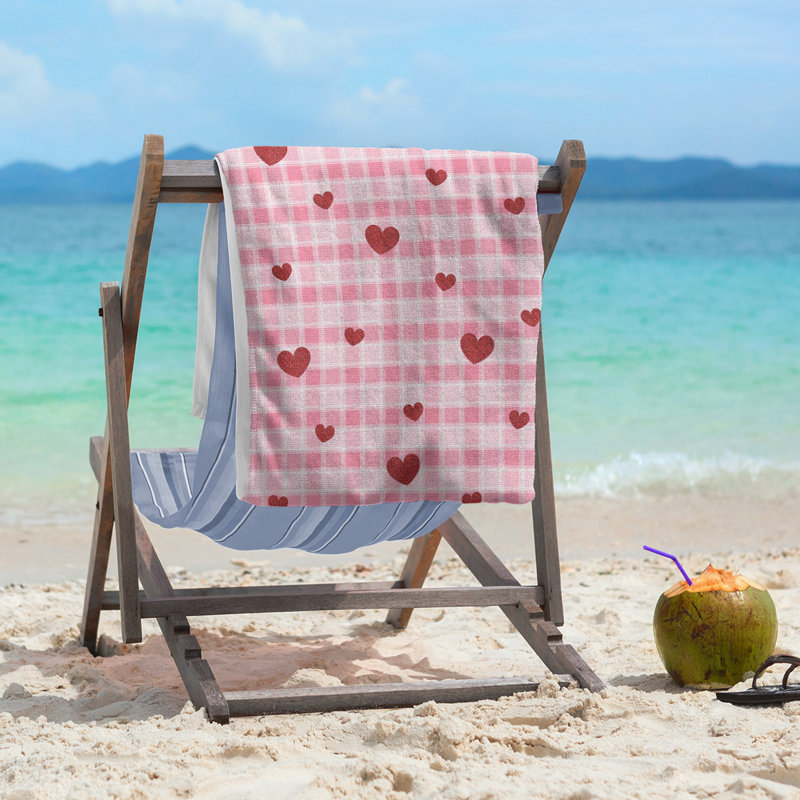 Bath Towel, Pink/Red, Microfiber, Bath Towel