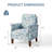 29" Wide Floral Upholstered Armchair With Solid Wood Legs, Traditional Accent Chair For Living Room And Bedroom(Set of 2)-2095008940