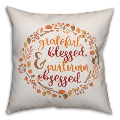  Housse de coussin Grateful Blessed & Autumn