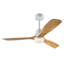 Hot Ventilateur de plafond moderne de 52 pouces avec moteur à courant continu réversible à télécommande 3 pales à intensité variable 3 couleurs