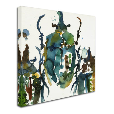 Berkley 'Imaginary Bug Series Rhino Beetle' Print on Wrapped Canvas