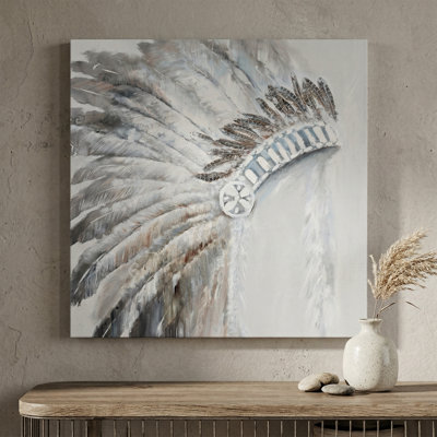 Art mural sur toile neutre
