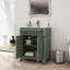 Lavabo de salle de bain 27,8 "Mid-Century avec base romaine-1357365735