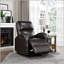 Fauteuil inclinable électrique avec revêtement en similicuir et positions réglables, parfait pour le confort et le style modernes
