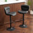 Mid-Century Modern Faux leather Low Back Swivel Adjustable Height Bar Stool Upholstered Counter Stool with Metal Frame-153978501-134297077