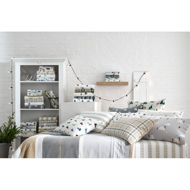 Eddie Bauer Cozy Cotton Flannel Sheet Sets, Twin