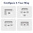 8-Piece Modular Outdoor Sectional Seating Set With Propane Fire Pit Table And Cushions-124197994-125547774