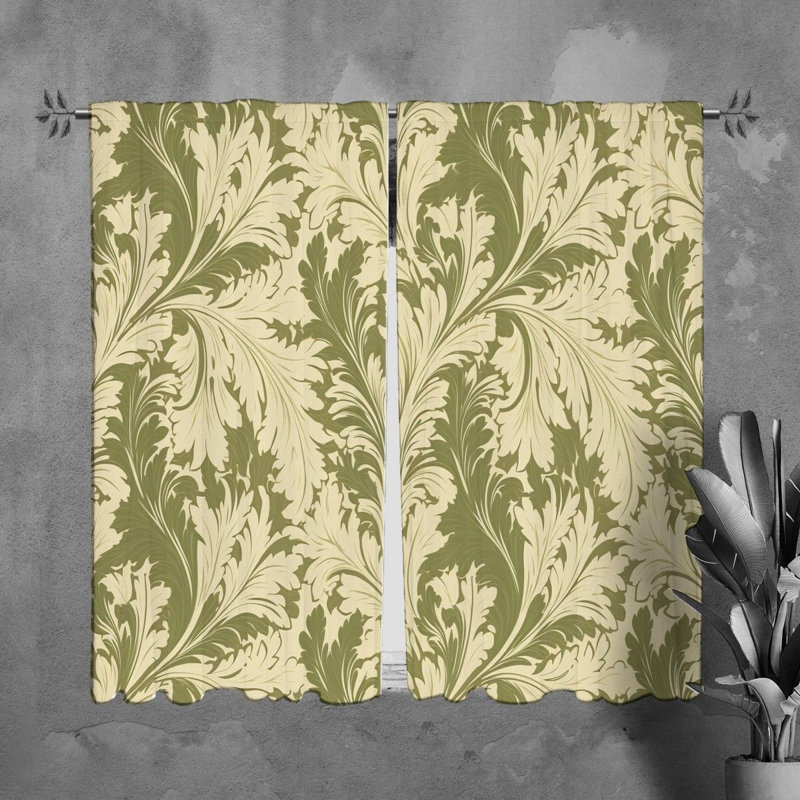 Paire de rideaux obscurcissant en polyester Lucania, H 61 po x l 40 po