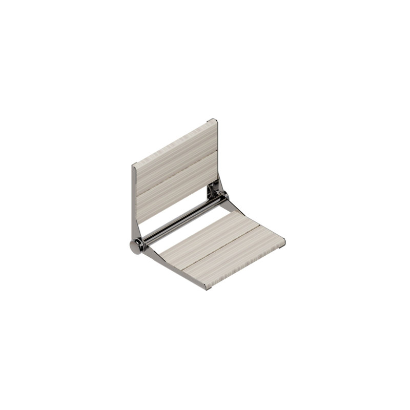 Invisia SerenaSeat Pro inoxydable, 18 po de largeur, teinte claire, cadre en chrome poli