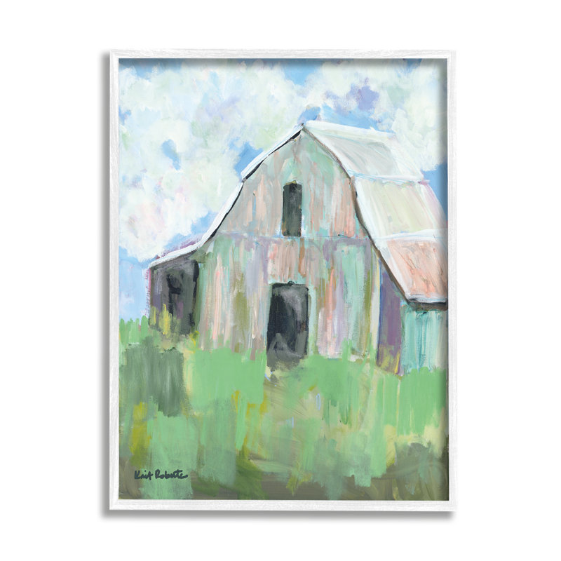 Grange champêtre, Plaque murale, H 16 po x l 16 po x P 1,5 po