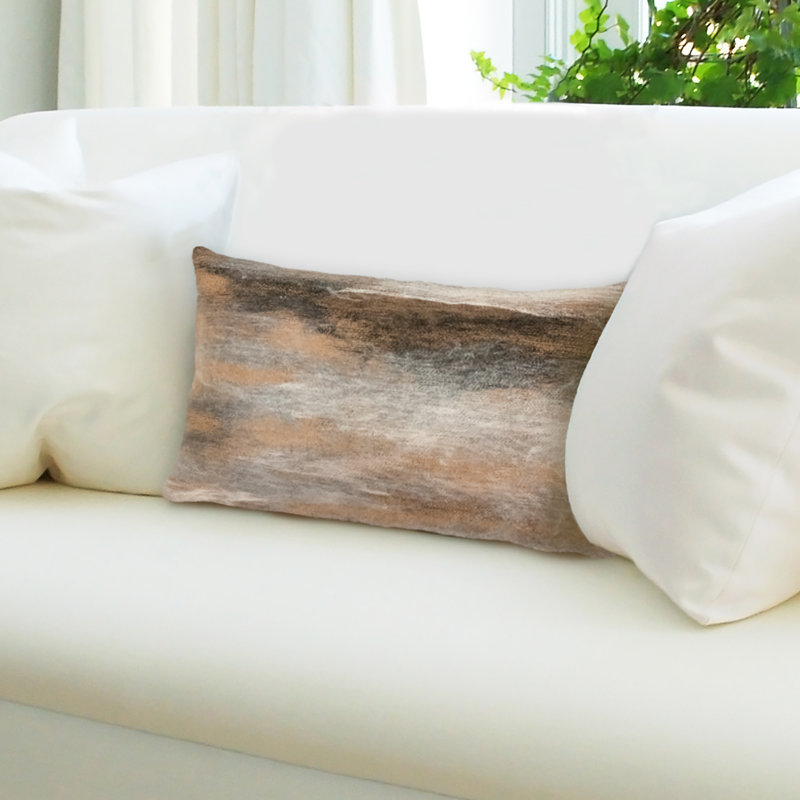 Marina Outdoor Pillow Cover & Insert, Beige, 20" x 12"