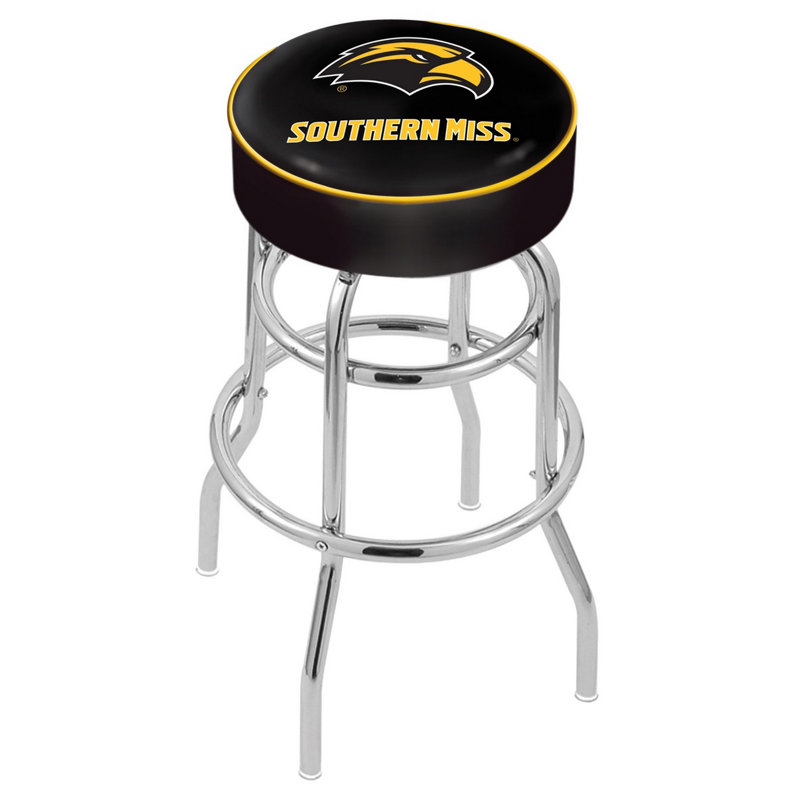 NCAA Swivel Bar & Counter Stool, Counter Stool (25" Seat Height), Southern Miss