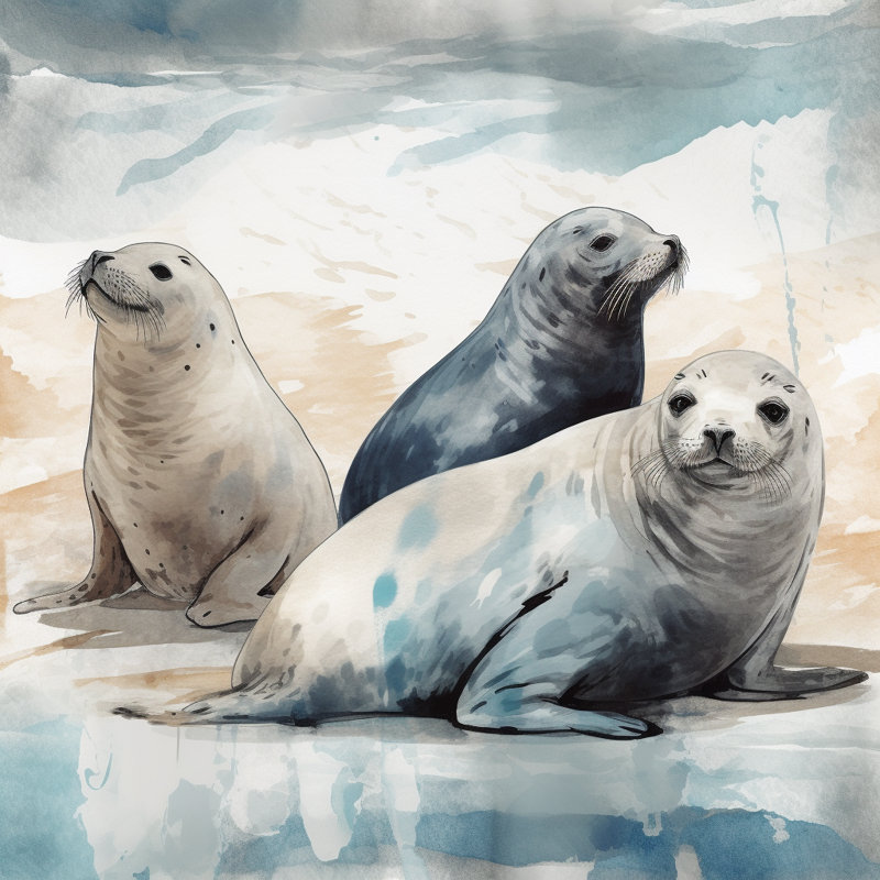 Seal Lover Comforter, Queen Comforter