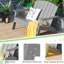 Chaise Adirondack en plastique Adalius