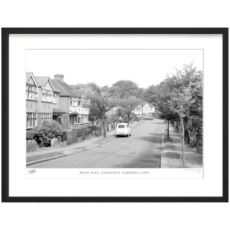 Bush Hill, Elmscott Gardens C1955 by Francis Frith - Single Picture Frame Print, 40cm H x 50cm W x 2.3cm D