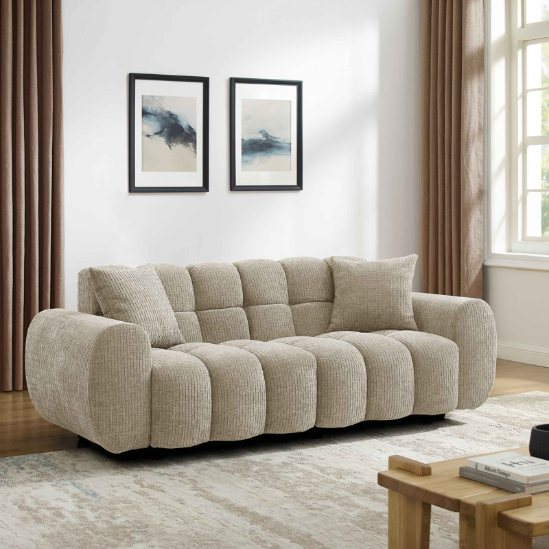 Canapé combiné modulaire de style moderne sans souci de style moderne d'Oller Minimore Type3, Sable