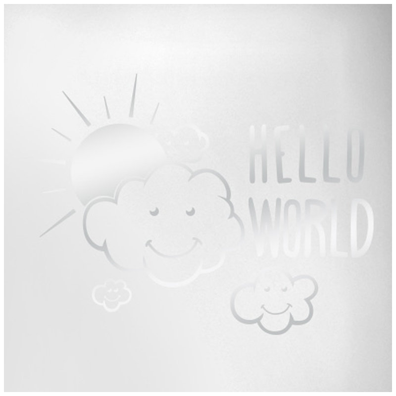 Wall Decal, Shiny Silver