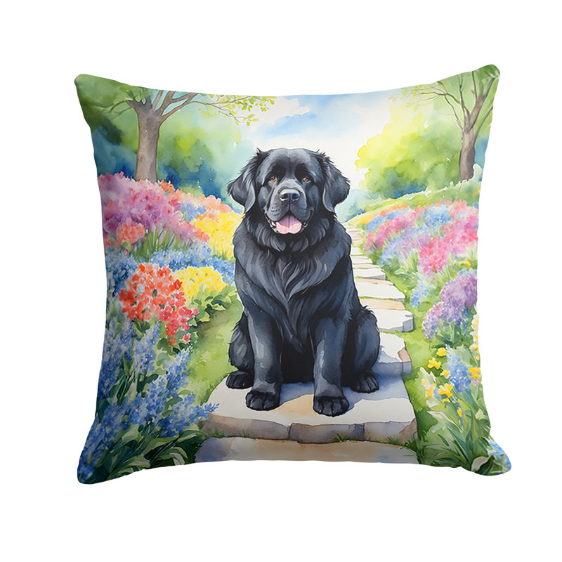 Coussin décoratif intérieur / extérieur Spring Path, H 14 po x l 14 po