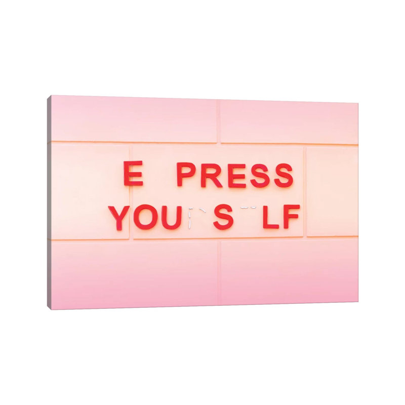 Express Yourself by Beli - Print on Canvas, Wrapped Canvas, 45.72cm H x 66.04cm W x 3.81cm D