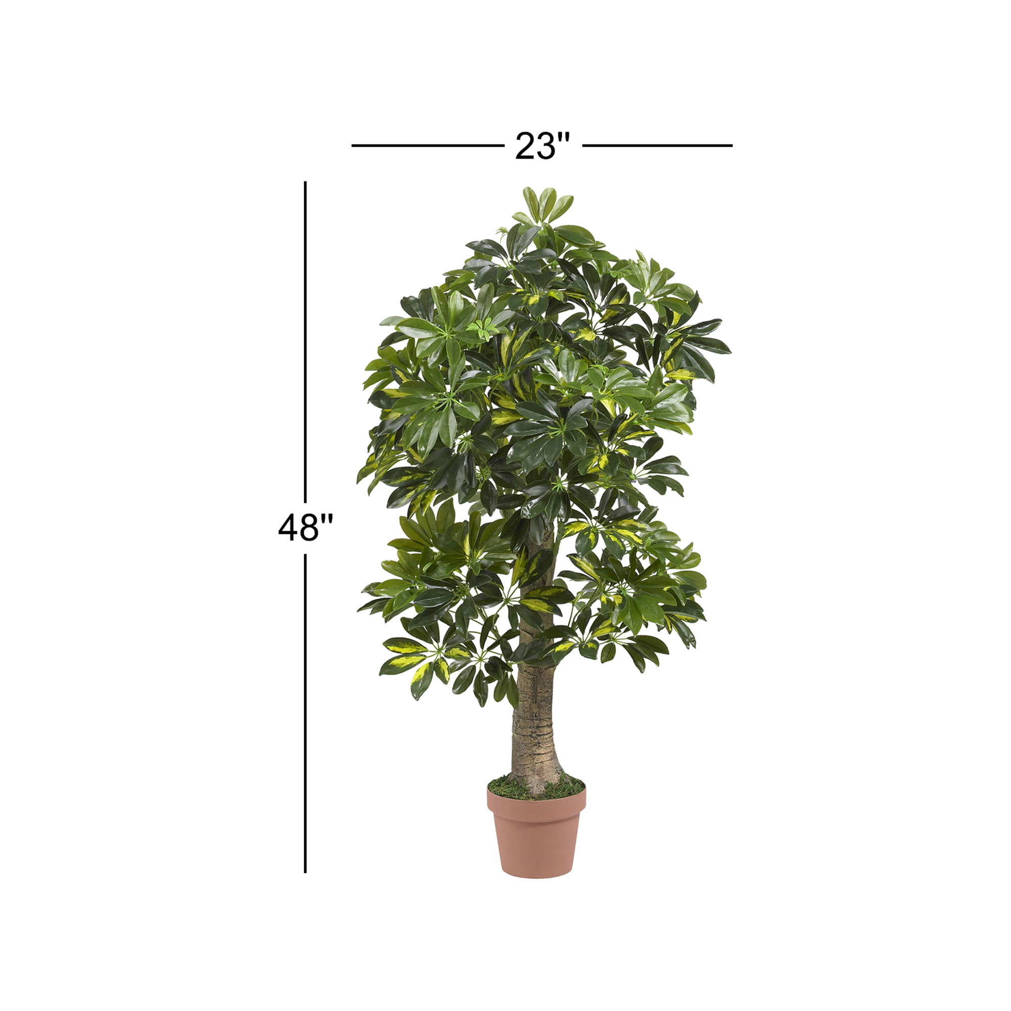 48'' Faux Foliage Tree in Pot