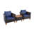 Bjana 2 - Person Acacia Patio Conversation Set with Cushions-1346086218-1458368751
