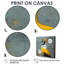 Grue grise et jaune, oiseau I - art mural oiseau pour le salon-618218309-618218316-618218307
