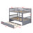Space-Saving Bunk Bed Featuring Pull-Out Trundle And Safety Guardrails-1187265759