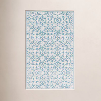 Hand-Tufted Wool Geometric Rug