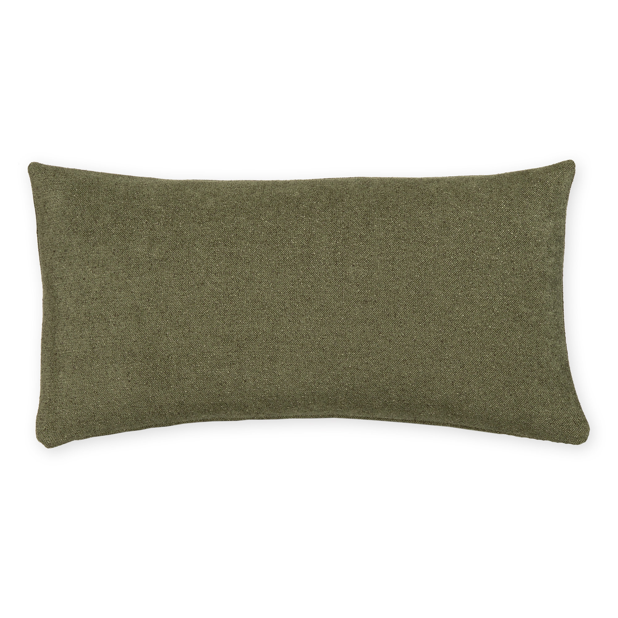 Cascade Textured Accent Pillow, Green, Feather, Rectangle 12"H x 21"W