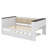Twin-Size Daybed With Storage Racks, Padded Backrest, USB Port, And Trundle-2023839794