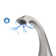 Pyramid Widespread 2-handle Bathroom Faucet with Drain Assembly